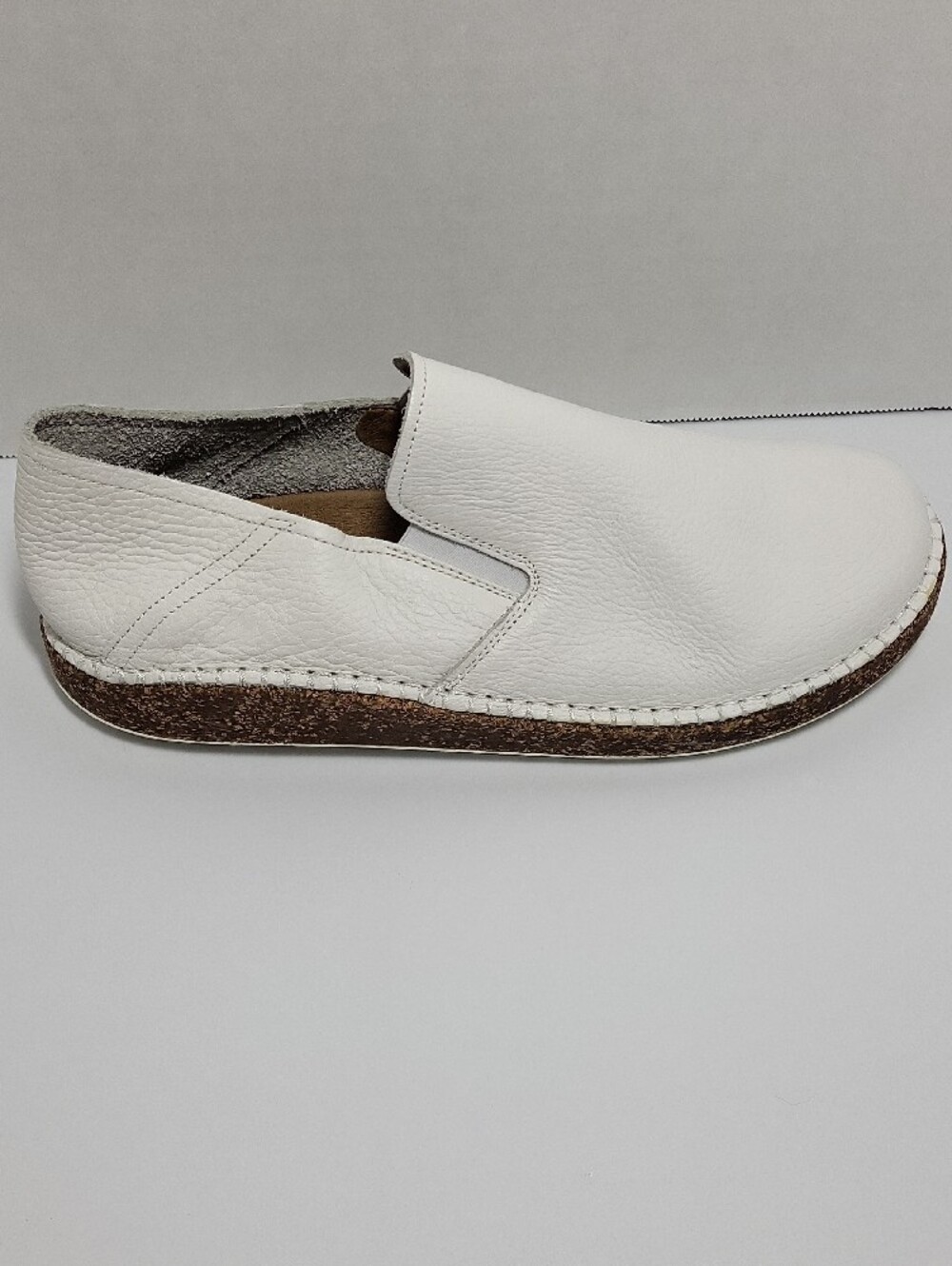 Birkenstock Callan White Leather Slip-On Unisex Loafers US Size Womens 10 Mens 8 - Picture 3 of 9